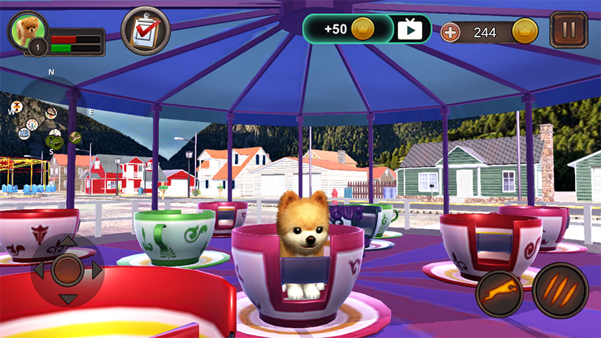 Pomeranian Dog Simulator Tangkapan skrin 1