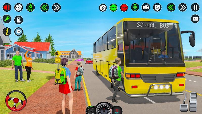 School Bus Driving Games 3D Capture d'écran 1