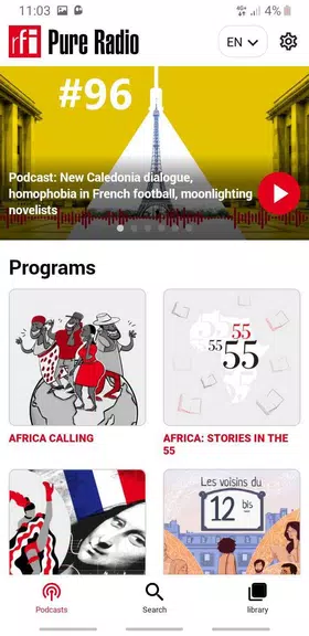 RFI Pure Radio - Podcasts Screenshot 0