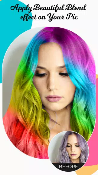 Hair Color Changer Editor Capture d'écran 3