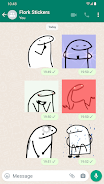 Flork Stickers memes WASticker Schermafbeelding 2