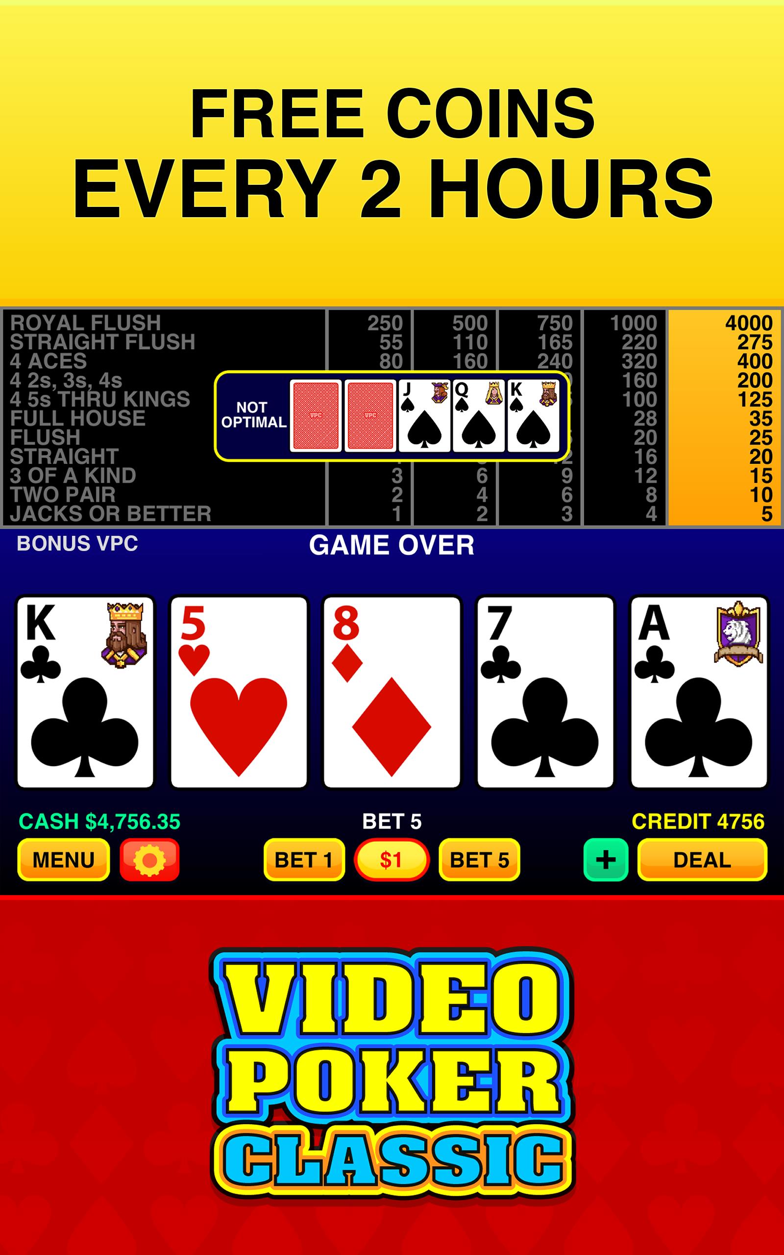 Video Poker Classic ® Capture d'écran 3