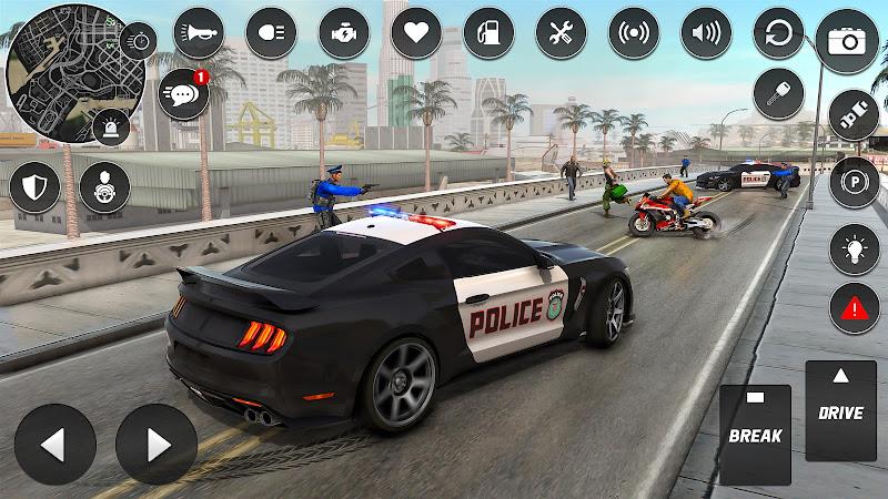 Police Chase Thief Cop Games Tangkapan skrin 0