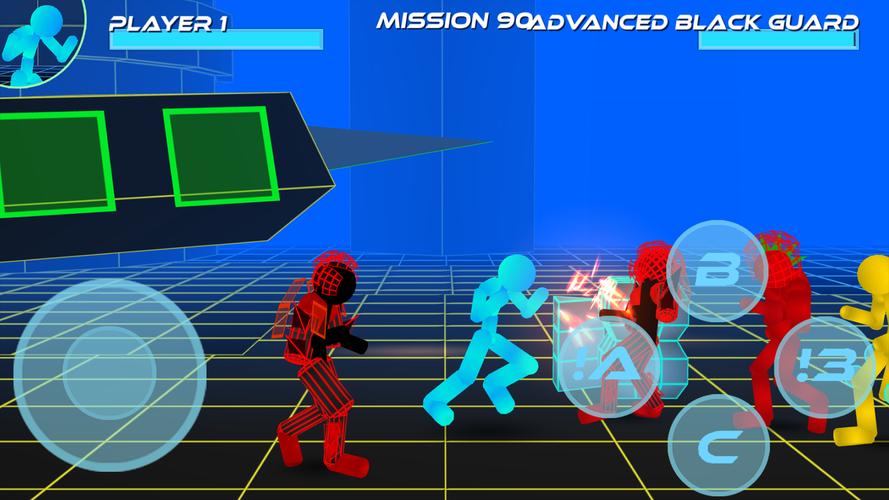 Stickman Neon Street Fighting ภาพหน้าจอ 3