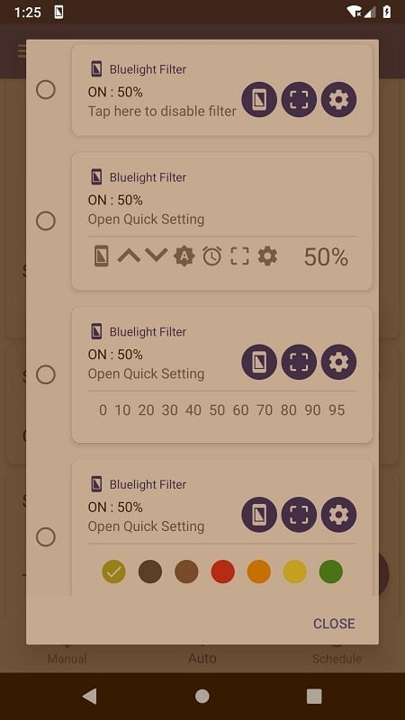 Schermata Bluelight Filter for Eye Care 0