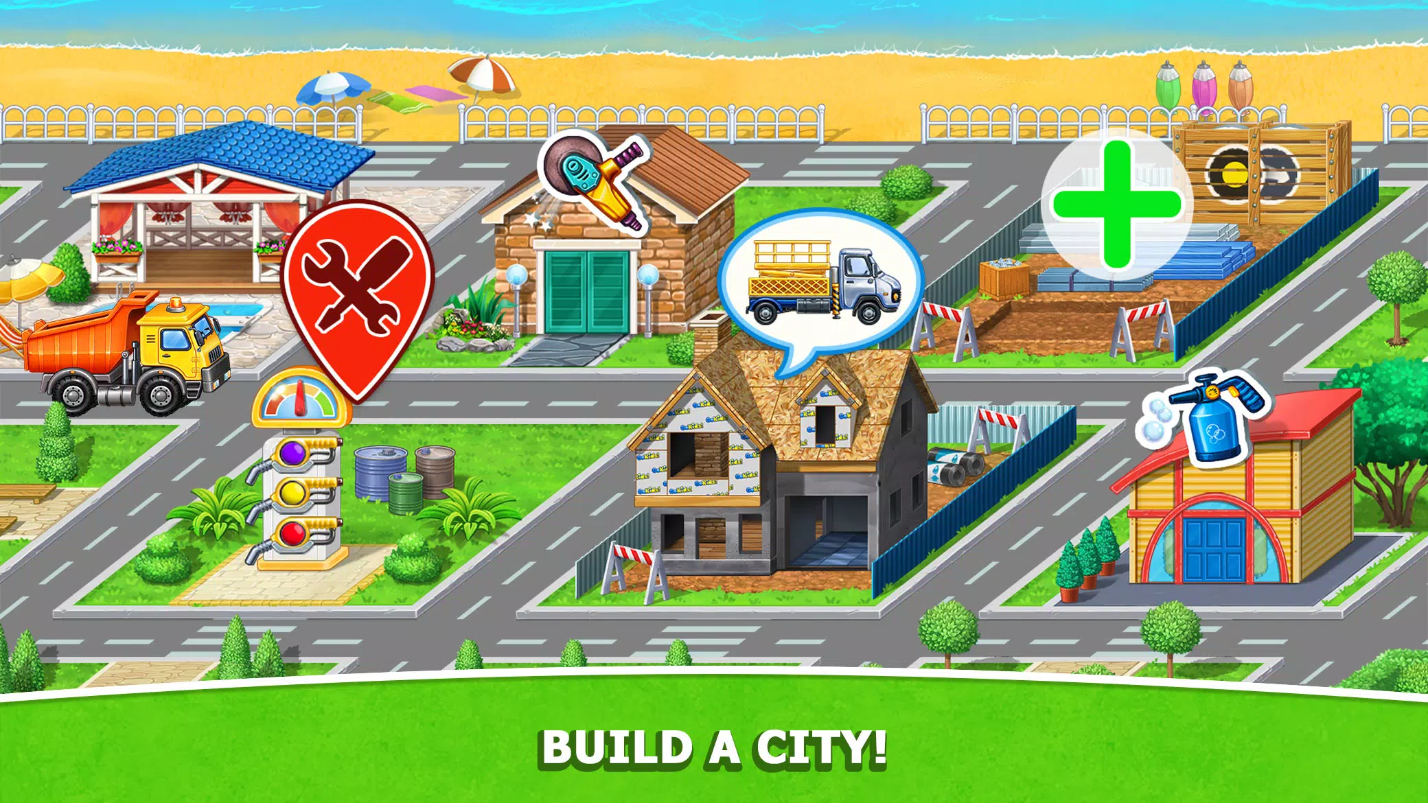 Kids Truck: City Builder Games 스크린샷 0