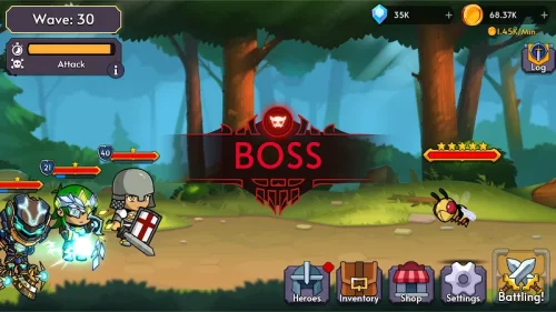 Mobile Heroes: Idle Heroes RPG स्क्रीनशॉट 1