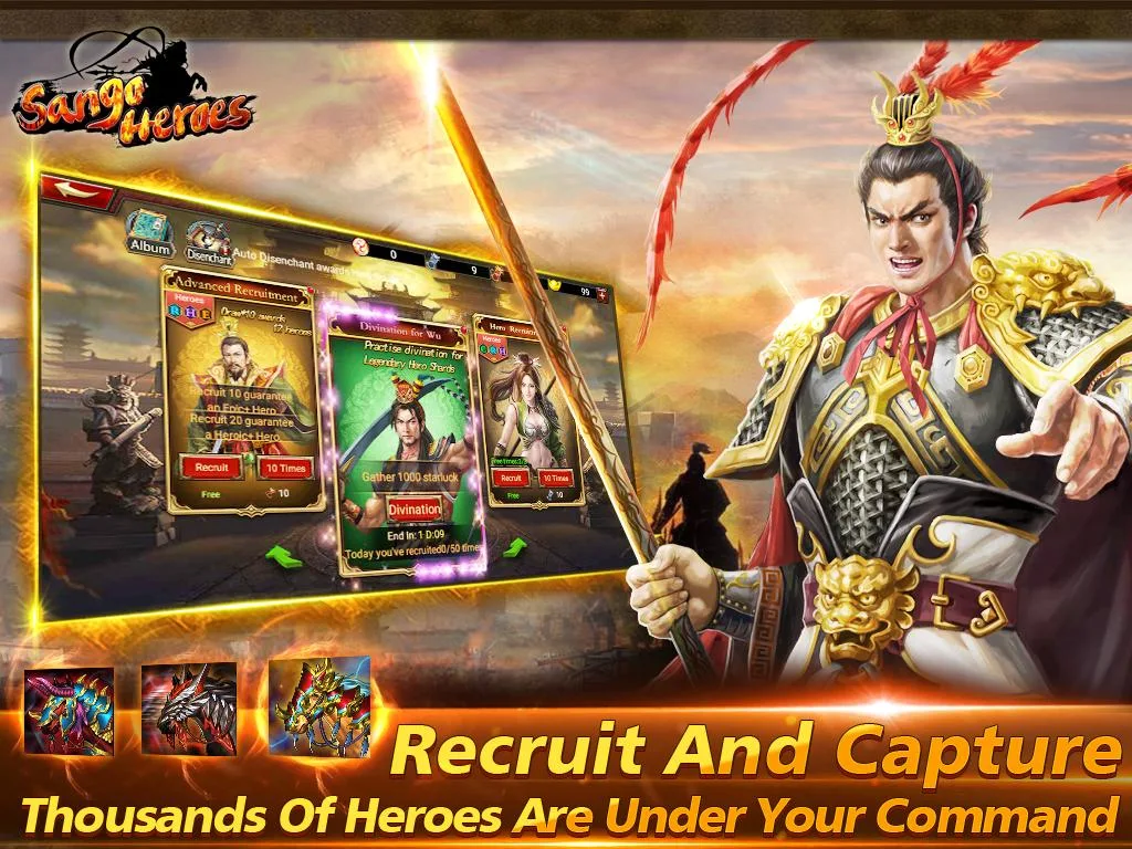 CBT of Sango Heroes Captura de pantalla 1