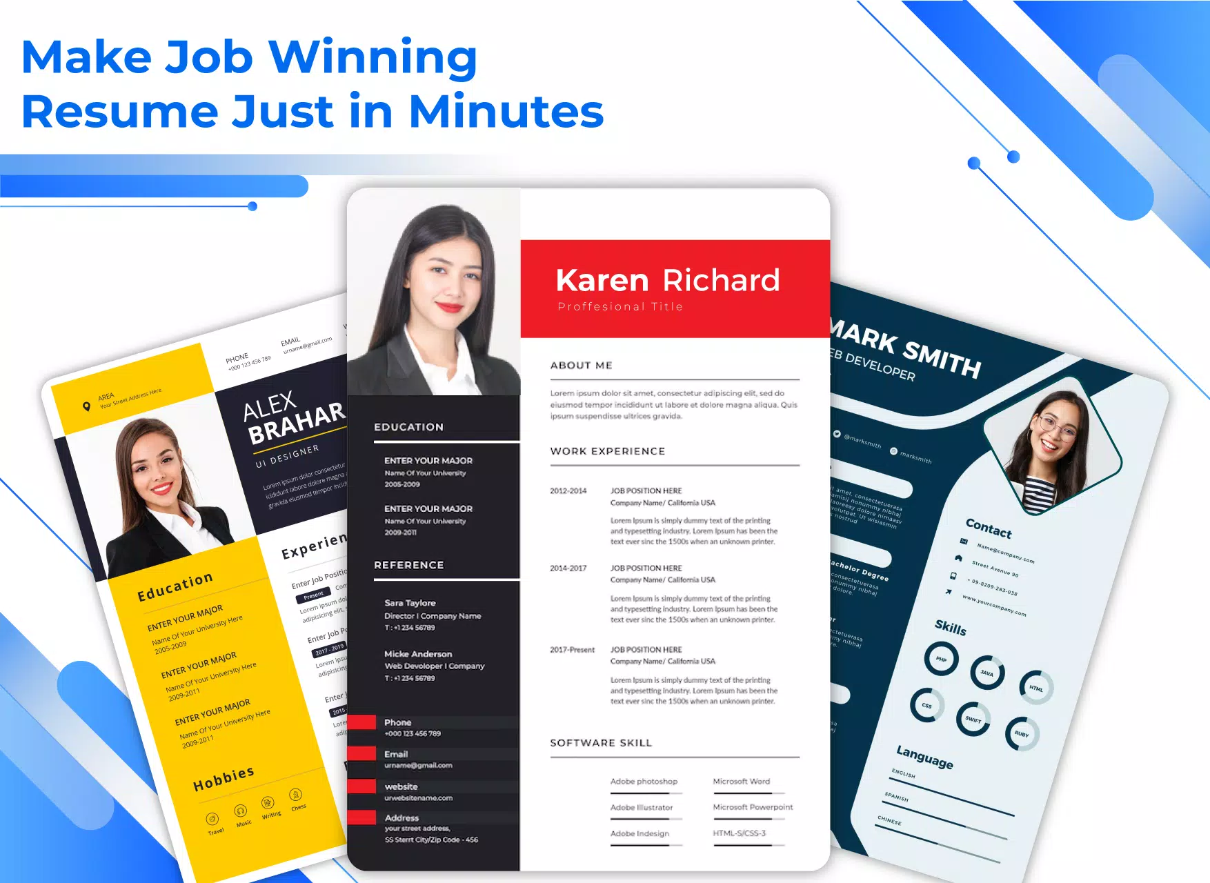 Resume Builder - PDF CV Maker 스크린샷 0