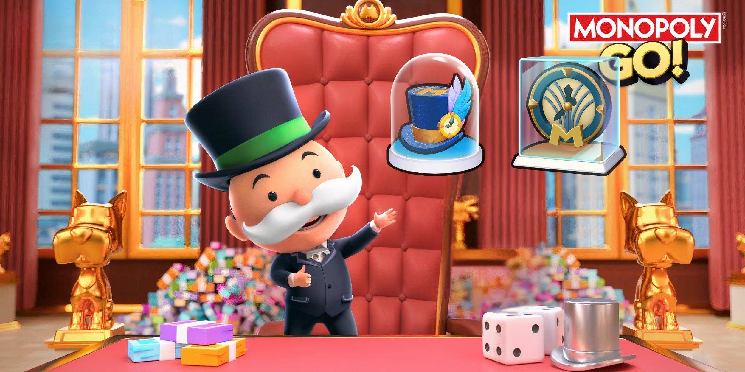 Monopoly GO: Cómo obtener la ficha del sombrero de copa de Año Nuevo y el escudo de fiesta