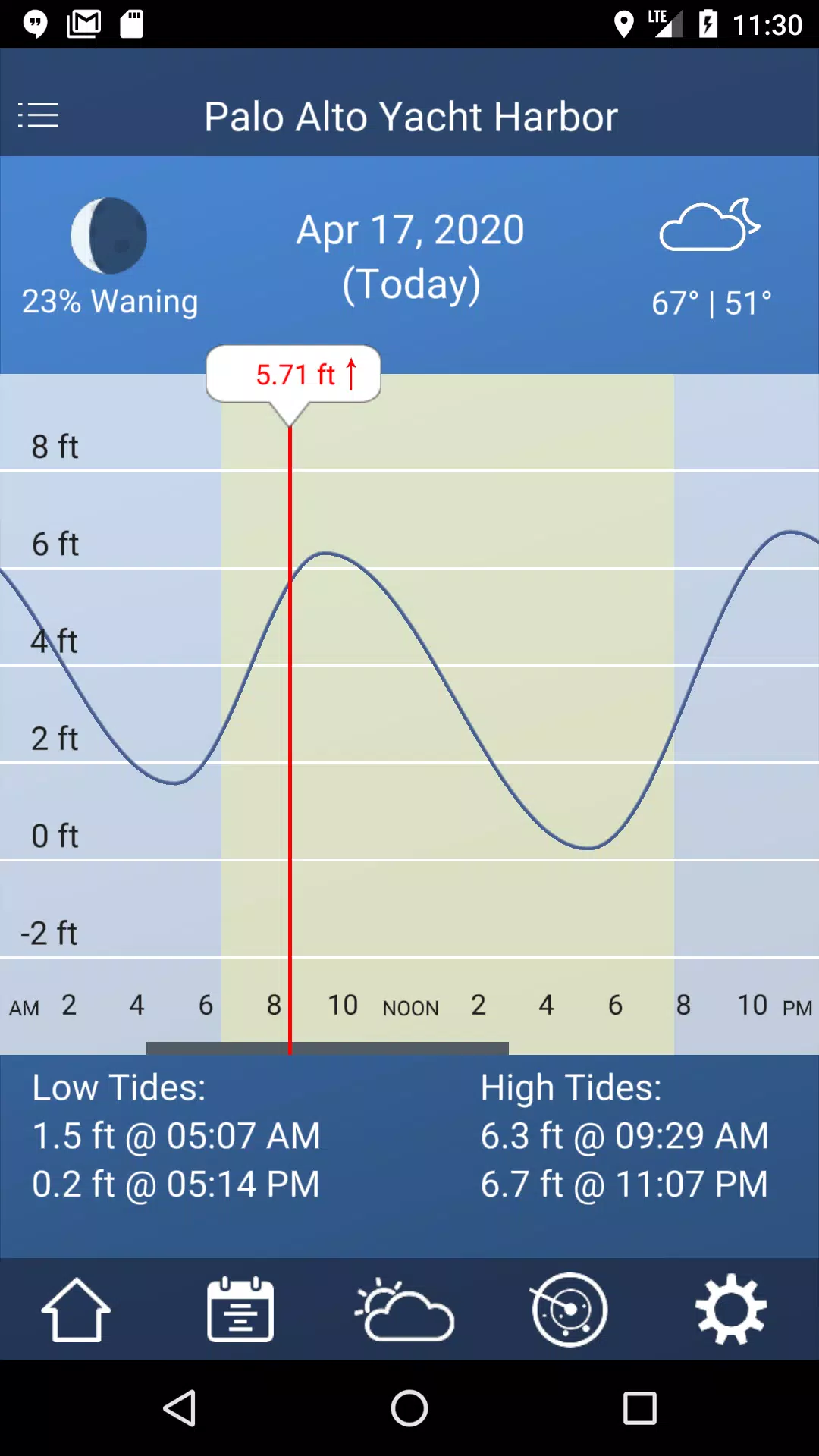 Tide Charts 스크린샷 0