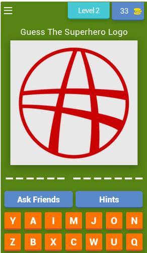 Superhero Logo Quiz Screenshot 2