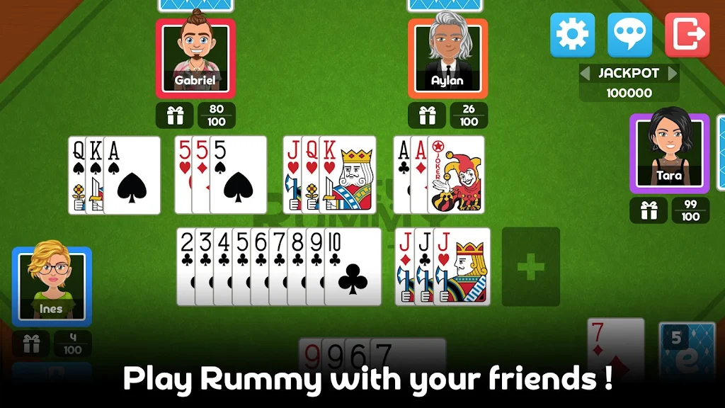 Multiplayer Rummy Game 스크린샷 2