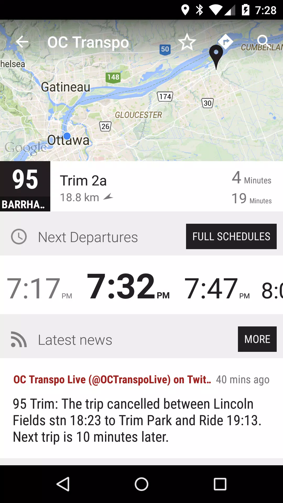 Ottawa OC Transpo Bus - MonTr… Capture d'écran 1