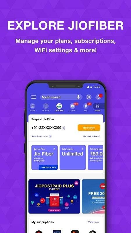 MyJio: For Everything Jio Скриншот 1