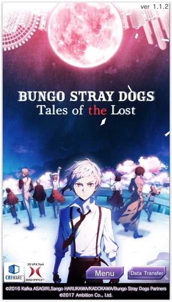 Bungo Stray Dogs: Tales of the Lost Schermafbeelding 0