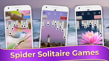 Spider Solitaire Classic Games স্ক্রিনশট 1