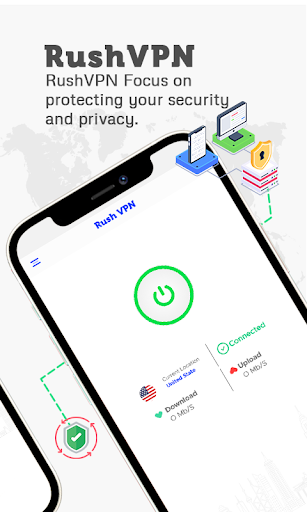 Rush VPN - Secure and Fast VPN ภาพหน้าจอ 0