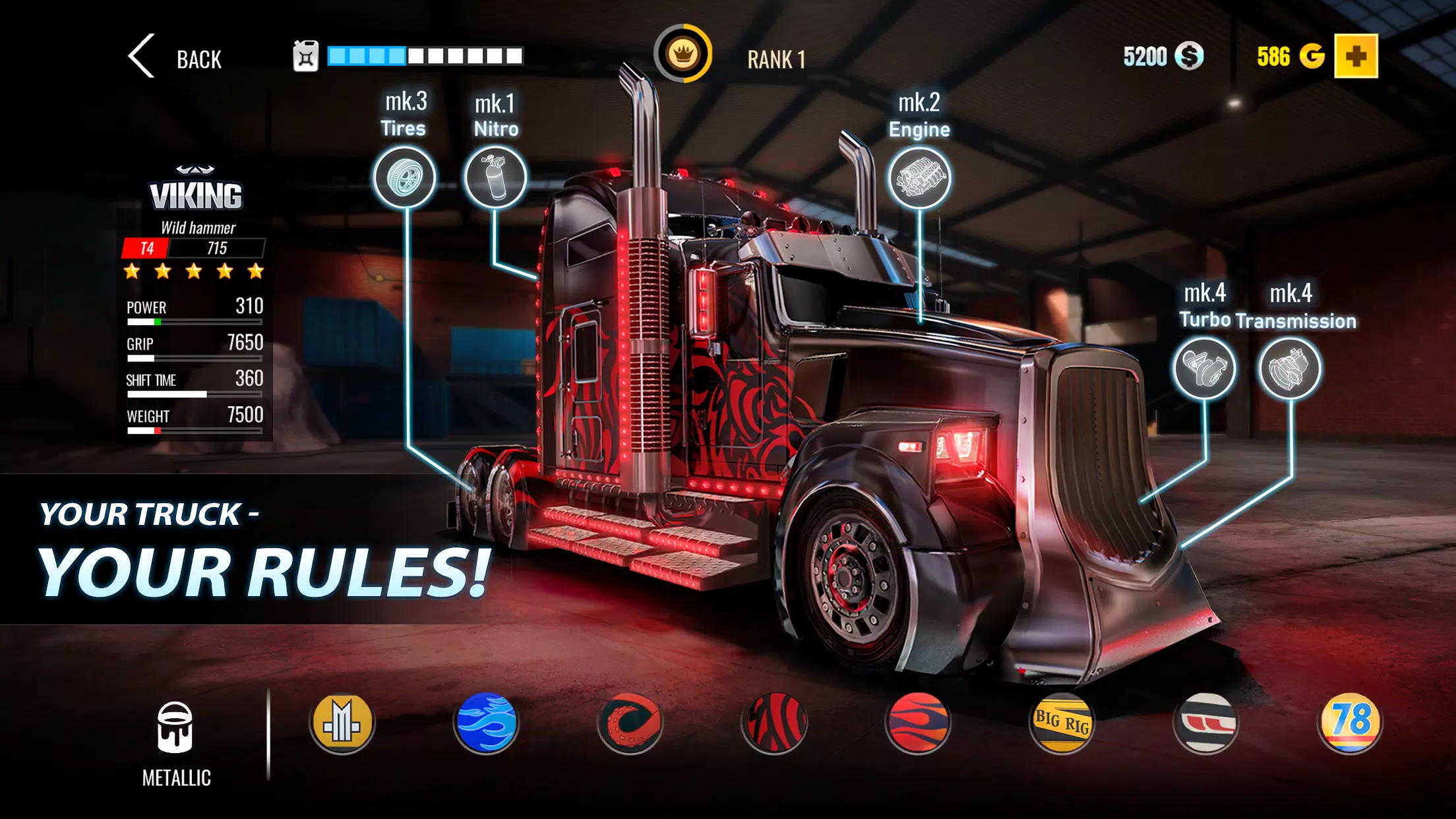 Big Rig Racing: Drag racing 스크린샷 0