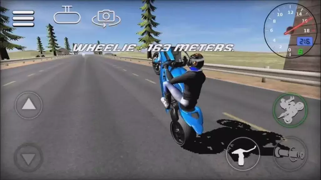 Wheelie Bike 3D game Captura de tela 0