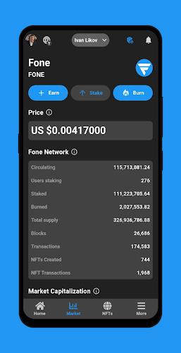 Fone Network AI, Earning, NFTs ภาพหน้าจอ 1