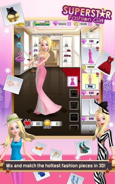 Superstar Fashion Girl Captura de tela 3