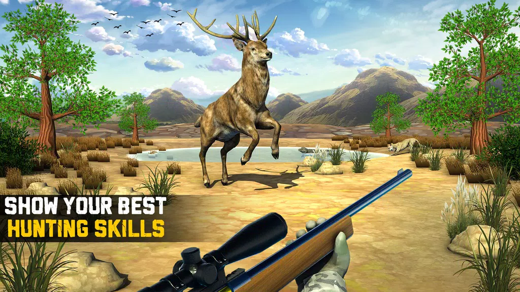 Wild Animal Hunting 3D Offline Скриншот 1