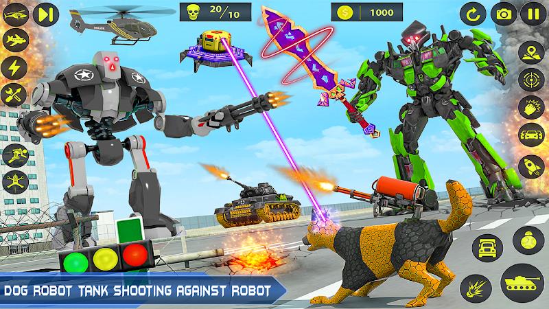 Army Tank Robot Car Games: Captura de tela 0