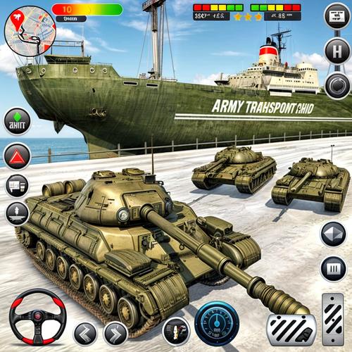 Army Transport Tank Ship Games Tangkapan skrin 2