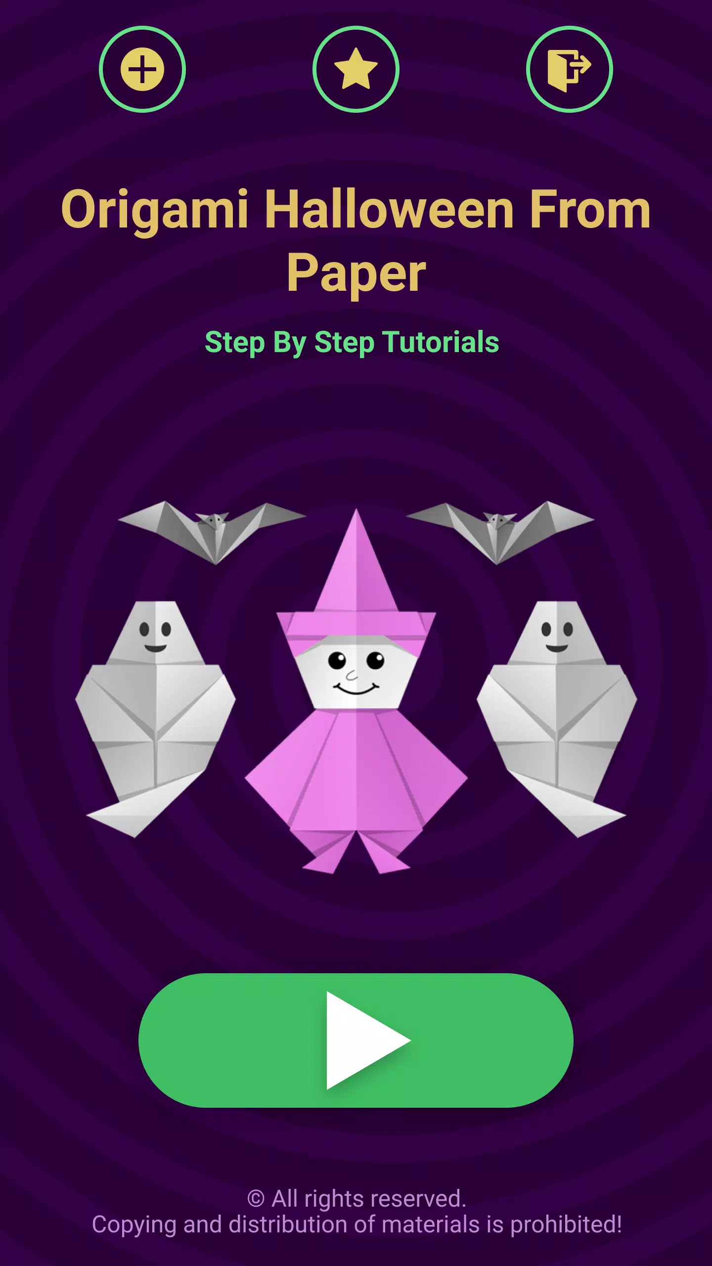 Origami Halloween Captura de pantalla 1