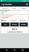 Log Calculator स्क्रीनशॉट 2
