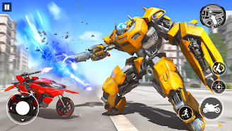 Real Robot Bike Transform Game Zrzut ekranu 0