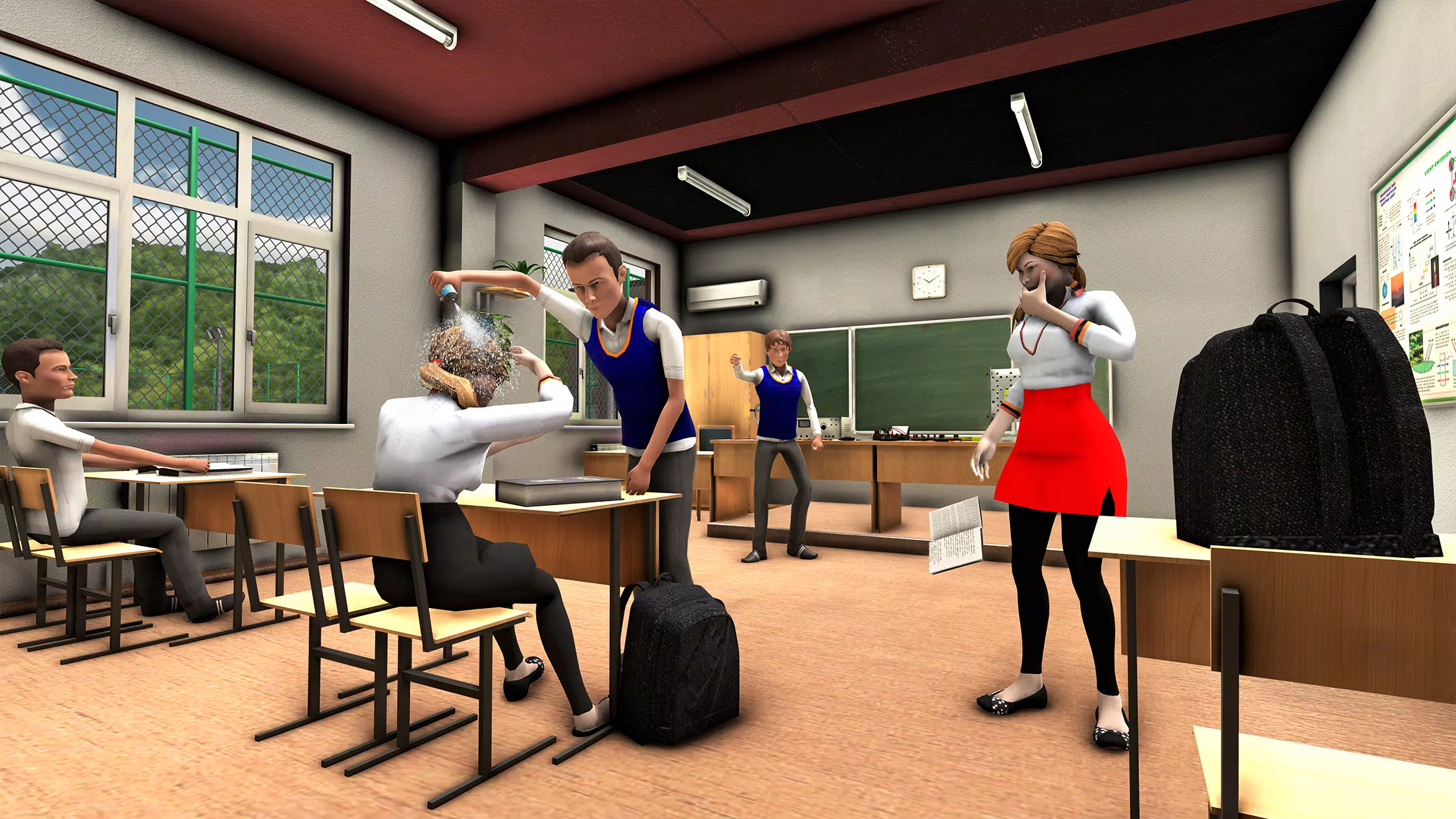 Bad Guys at School: Bad Boy 3D スクリーンショット 1