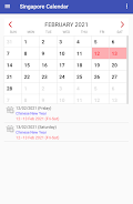 Singapore Calendar 2023应用截图第2张
