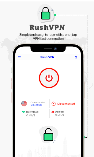 Rush VPN - Secure and Fast VPN應用截圖第2張