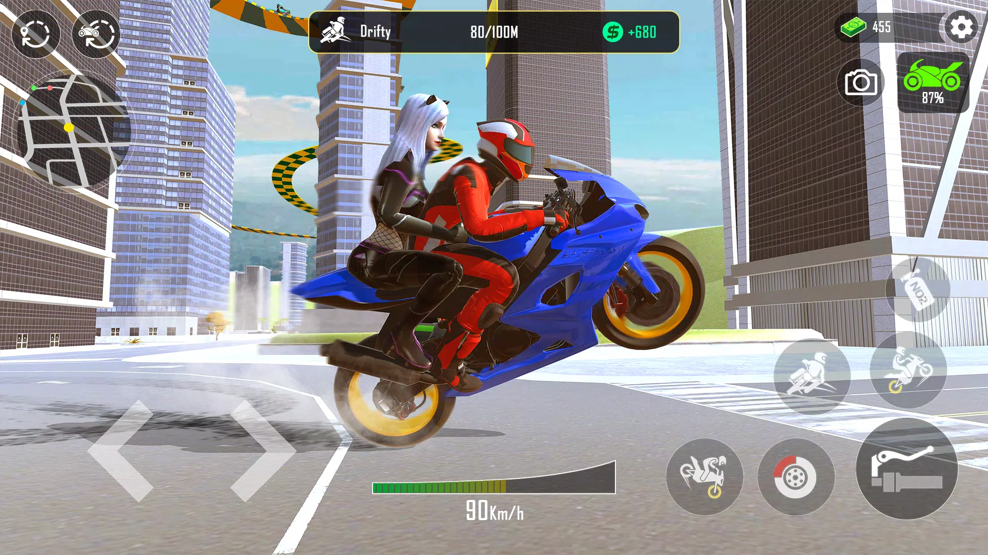 GT Moto Stunt 3D Скриншот 1