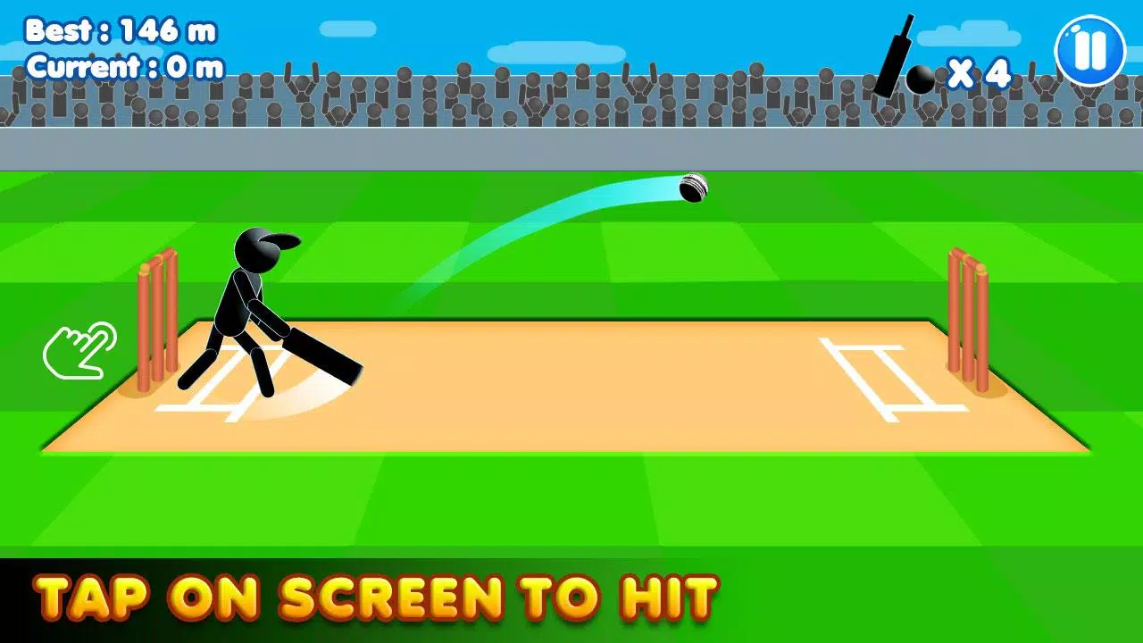 Stickman Cricket:Cricket Games Capture d'écran 1