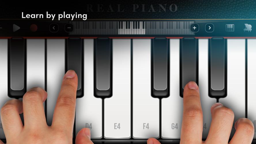 Real piano teclado electrónico Captura de pantalla 0