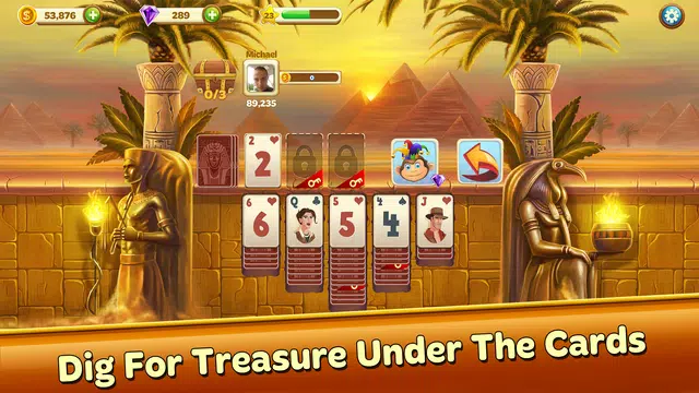 Solitaire Treasure Hunt Ekran Görüntüsü 2