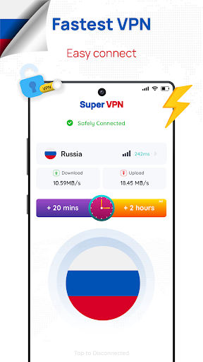 Schermata Russia VPN: Get Moscow IP 0