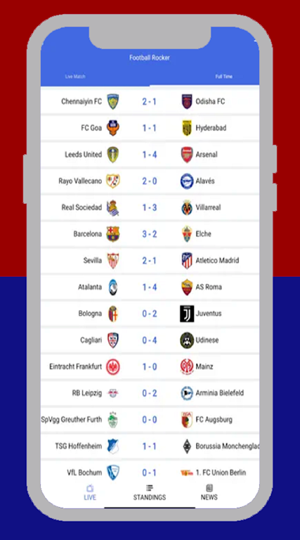 FootyBite app Screenshot 0