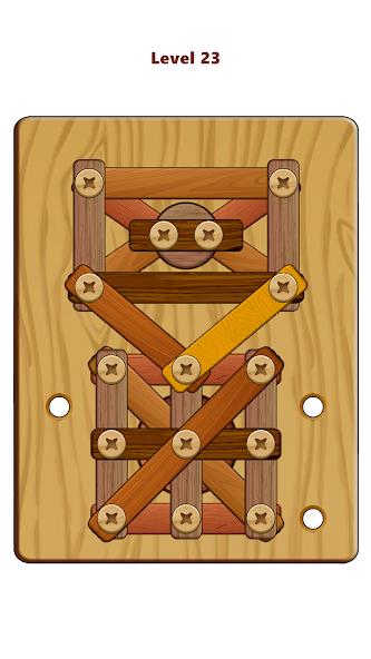 Wood Nuts & Bolts Puzzle Mod应用截图第1张