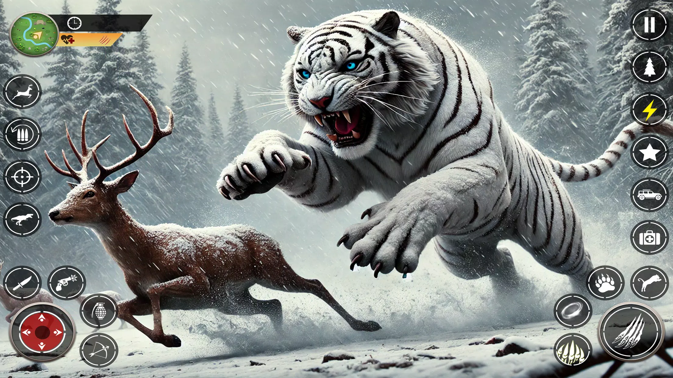 Snow Tiger Family Simulator 3D Captura de pantalla 1