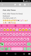 Pink Jelly Emoji Keyboard Skin Скриншот 1