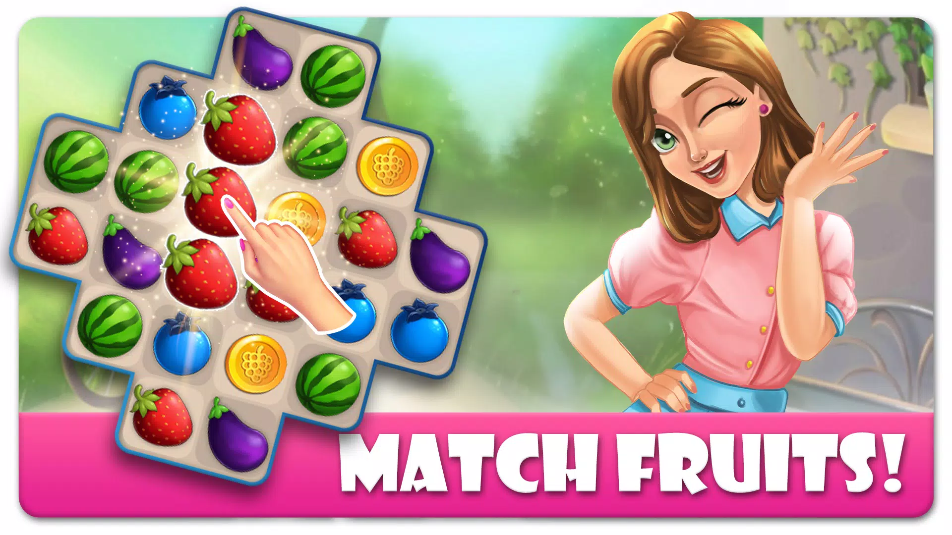 Schermata Anna's Garden: Match 3 Games 0