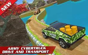 Offroad US Army Truck Driving Captura de tela 0