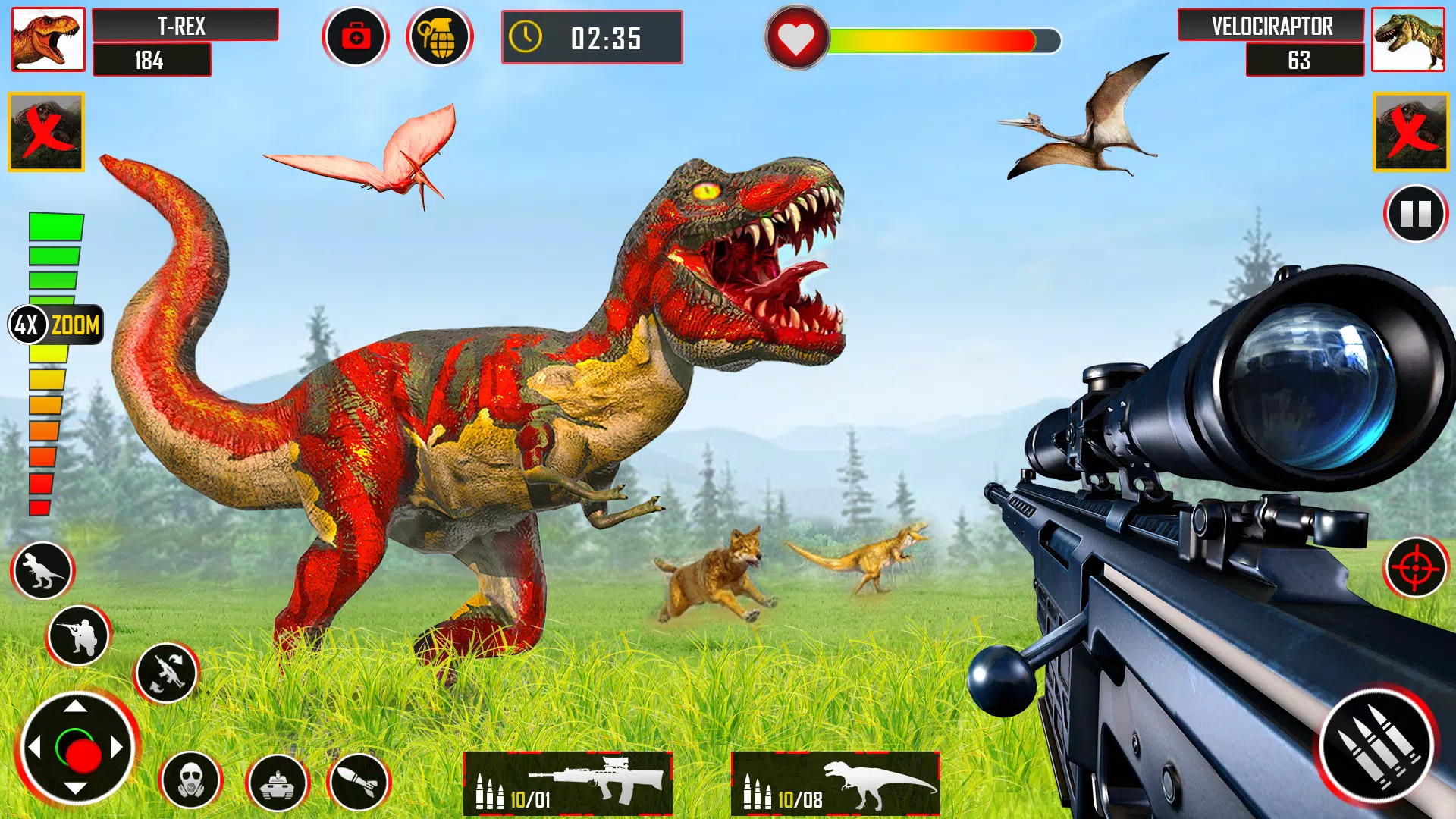 Schermata Wild Dino Hunting - Gun Games 1