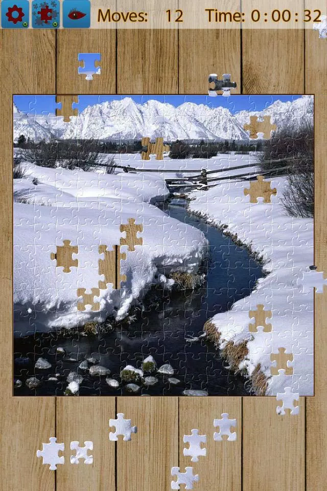 Snow Landscape Jigsaw Puzzles Schermafbeelding 1