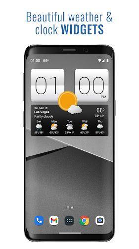 Sense V2 Flip Clock & Weather Captura de pantalla 0