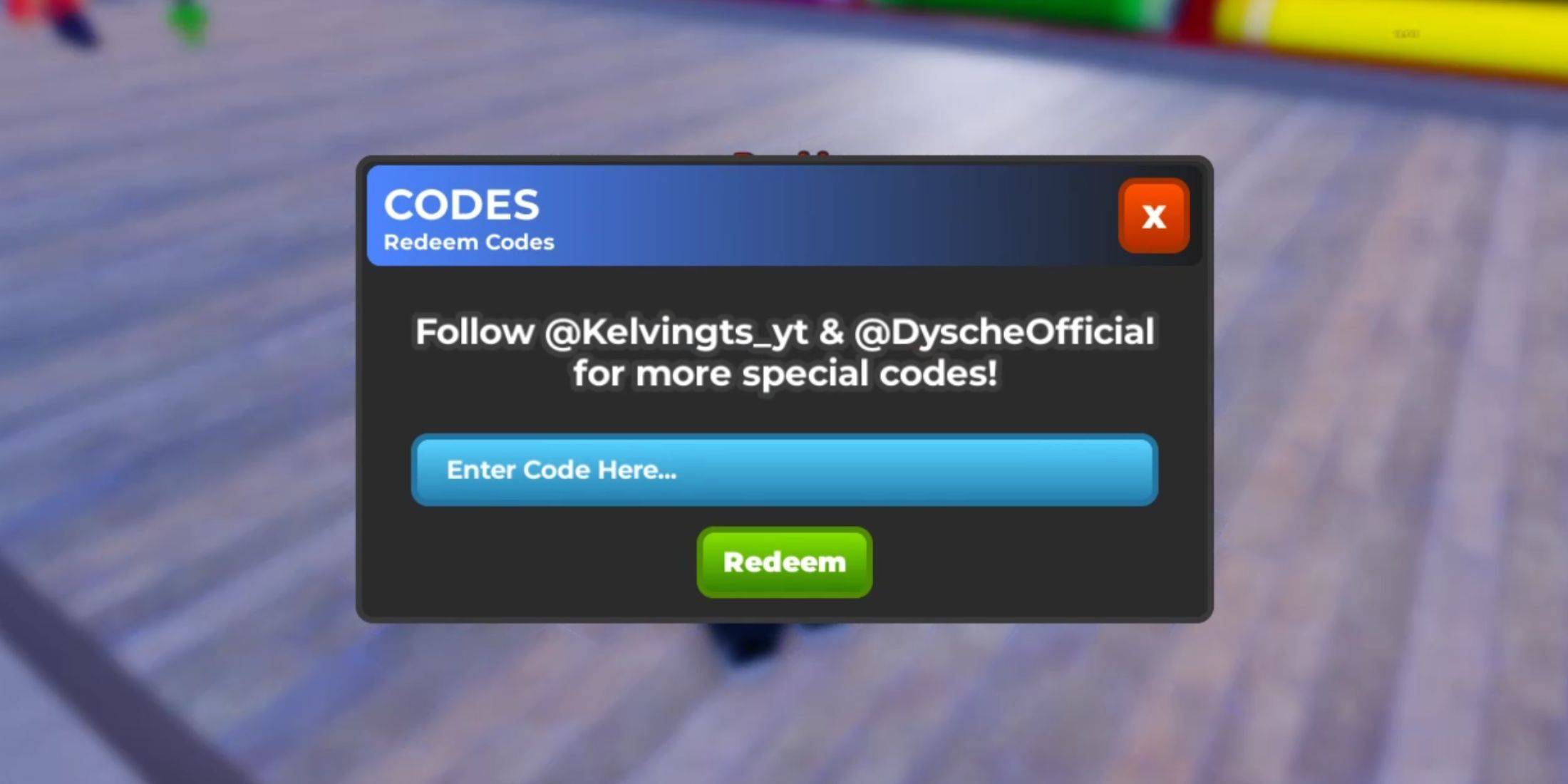 Redeeming Codes Image